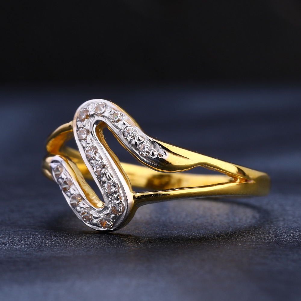 22KT CZ Hallmark Exclusive Women's Gold Ring LR1096