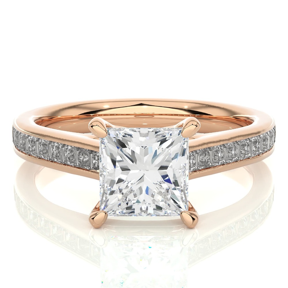 Gold With Diamond Fancy Design Ring