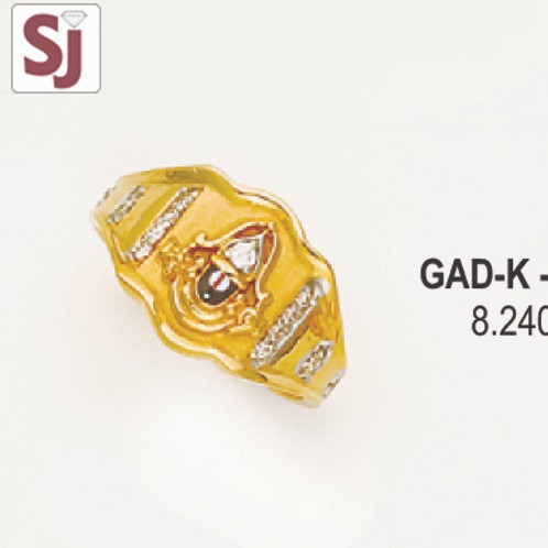 Tirupati balaji gents ring diamond gad-k-1685