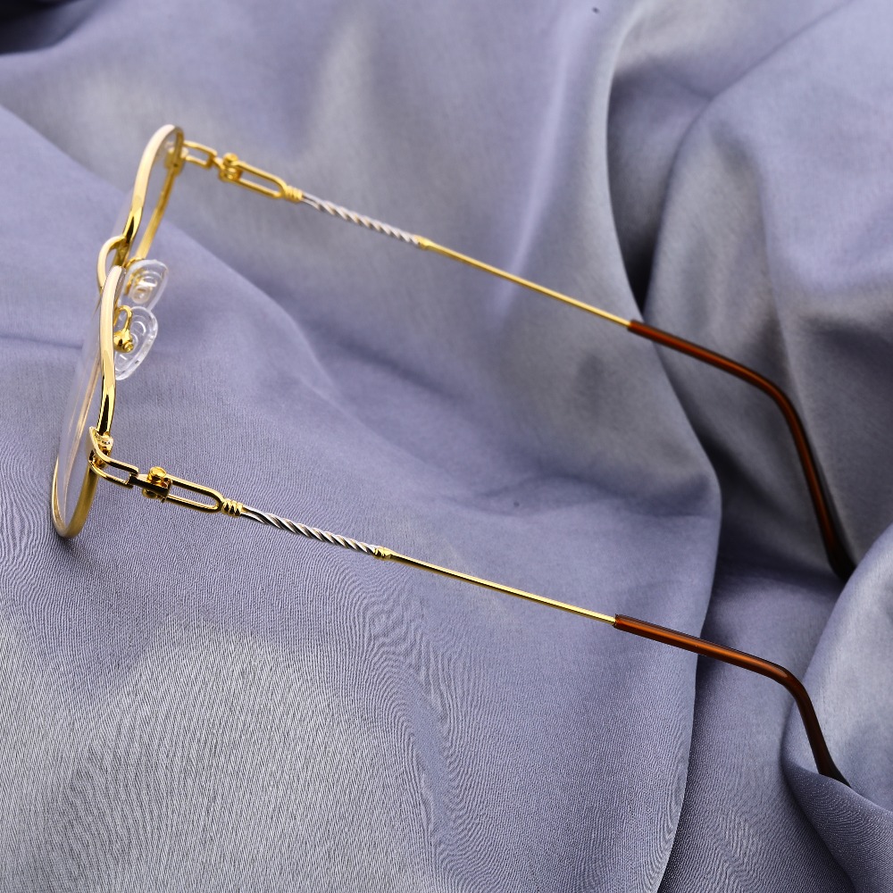 18kt gold delicate hallmark mens spectacle s56