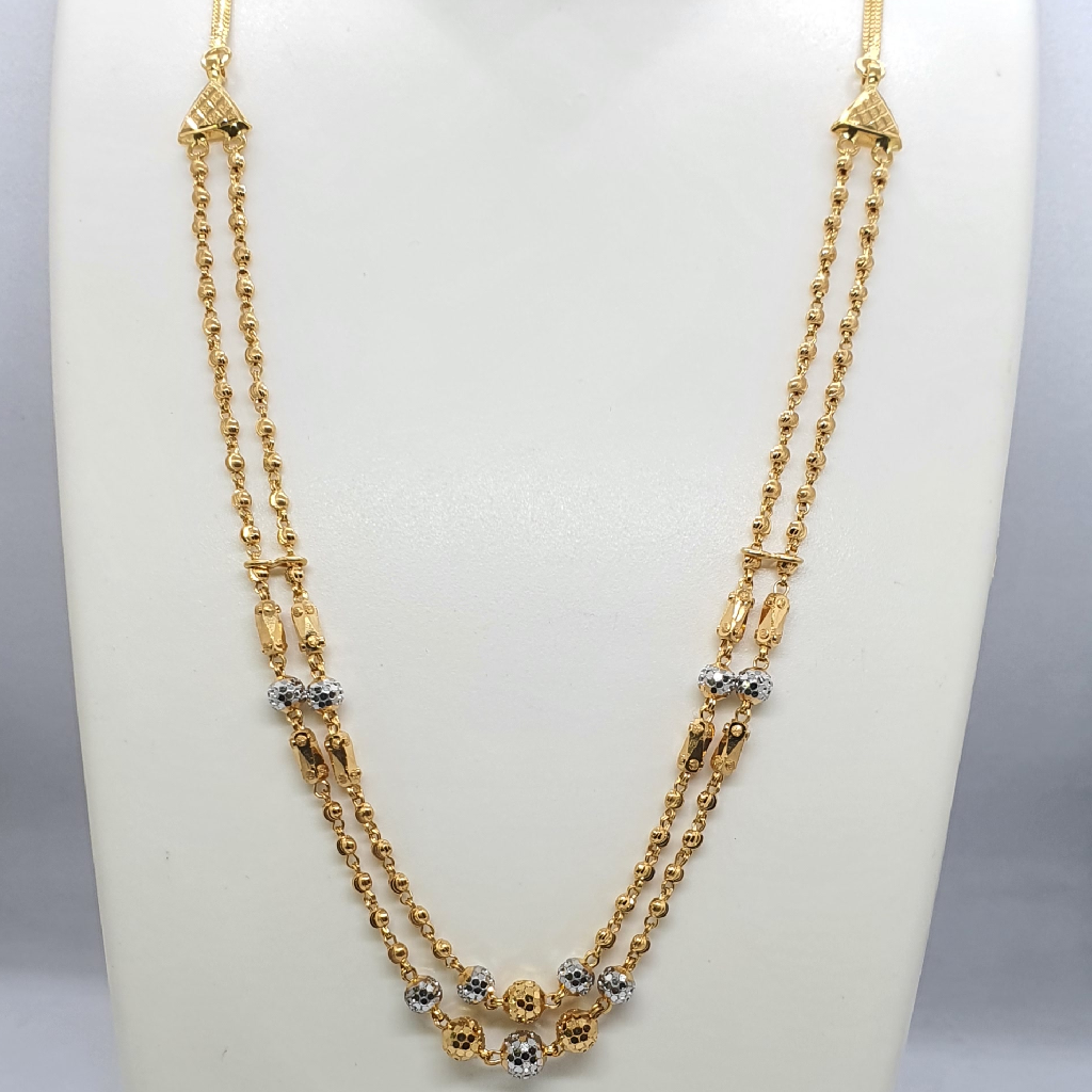 Double line 2025 gold chain