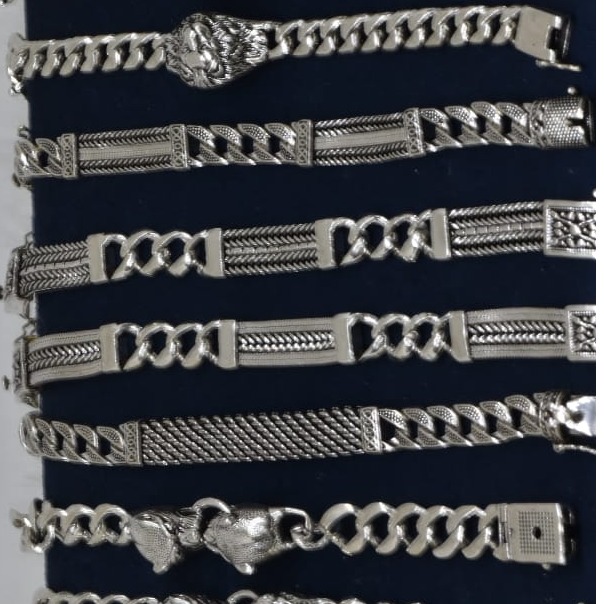 Trendy Silver Hallmark Bracelet 