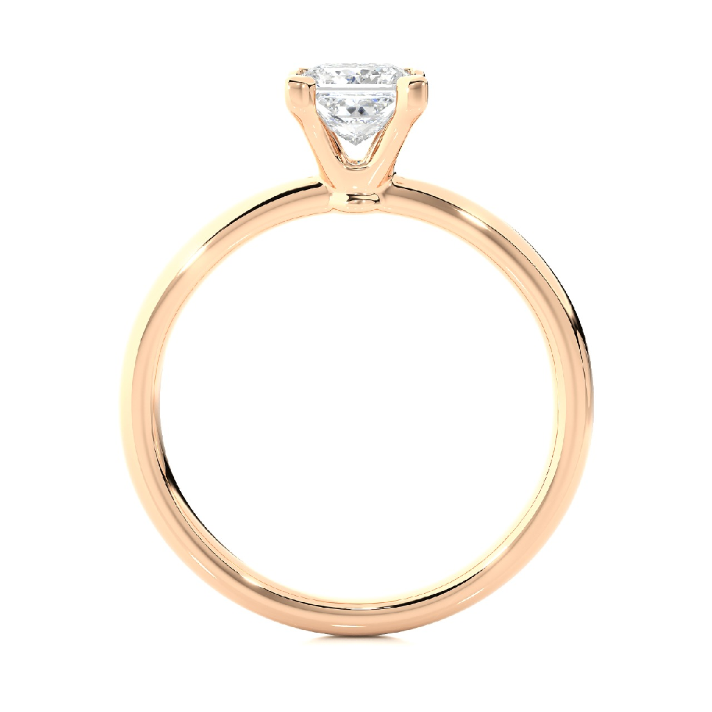 Spectacular Rose Gold Solitaire Ring