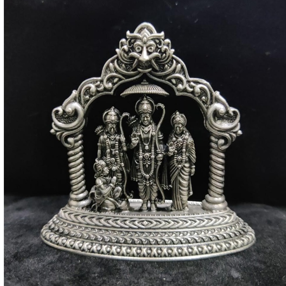 Buy quality Pure silver ramdarbar idol (2D) in high finishing po ...