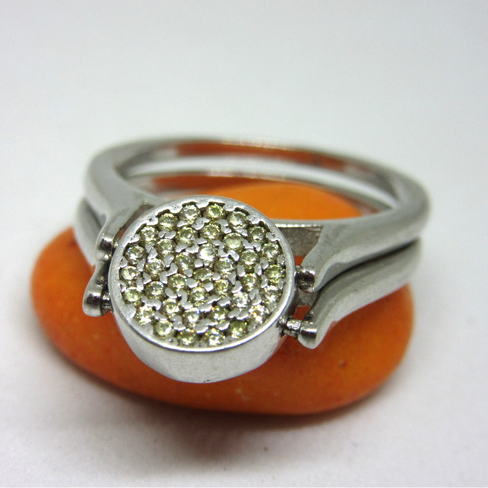 Silver 925 2 sided ring sr925-133