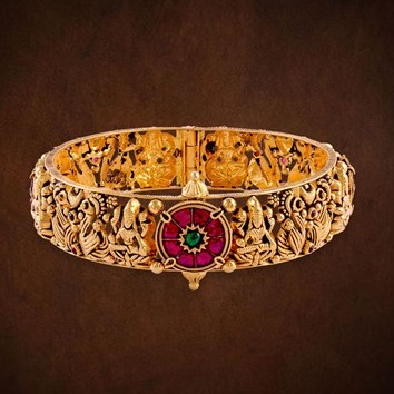 916 gold gorgeous handmade bangle