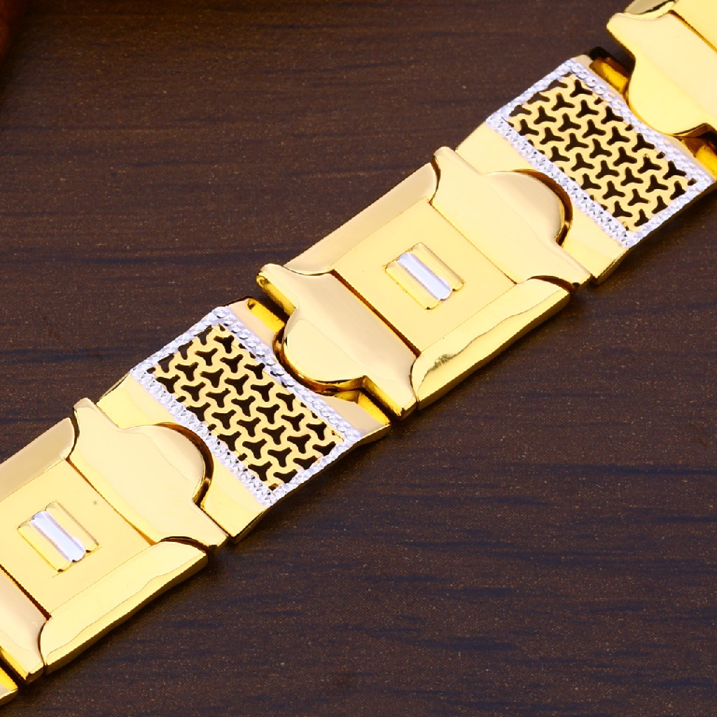 916 Gold Mens Hallmark Bracelet MPB210