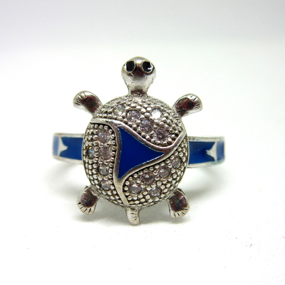 Sterling Silver Turtle Poison Ring | REO Company