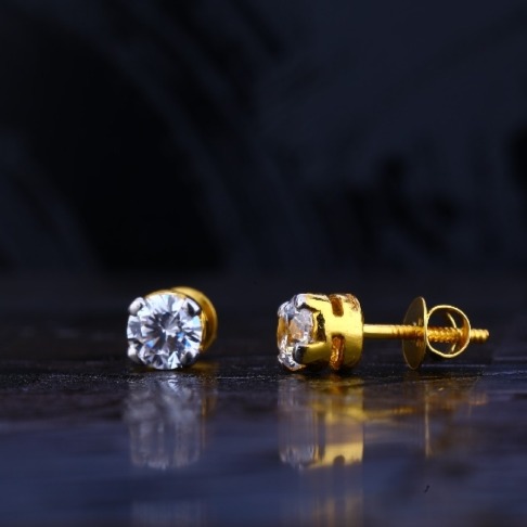 22 carat gold designer hallmark ladies earrings RH-LE726