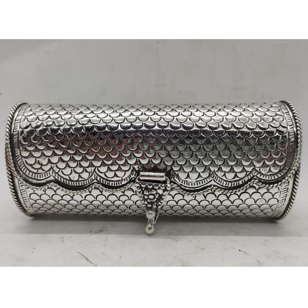 Stylish and 925 Pure Silver Clutch In High Polish Antique