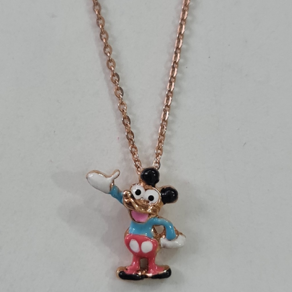 18 KT HALLMARK GOLD CHAIN WITH CARTOON PENDANT FOR BABY BOY/GIRL
