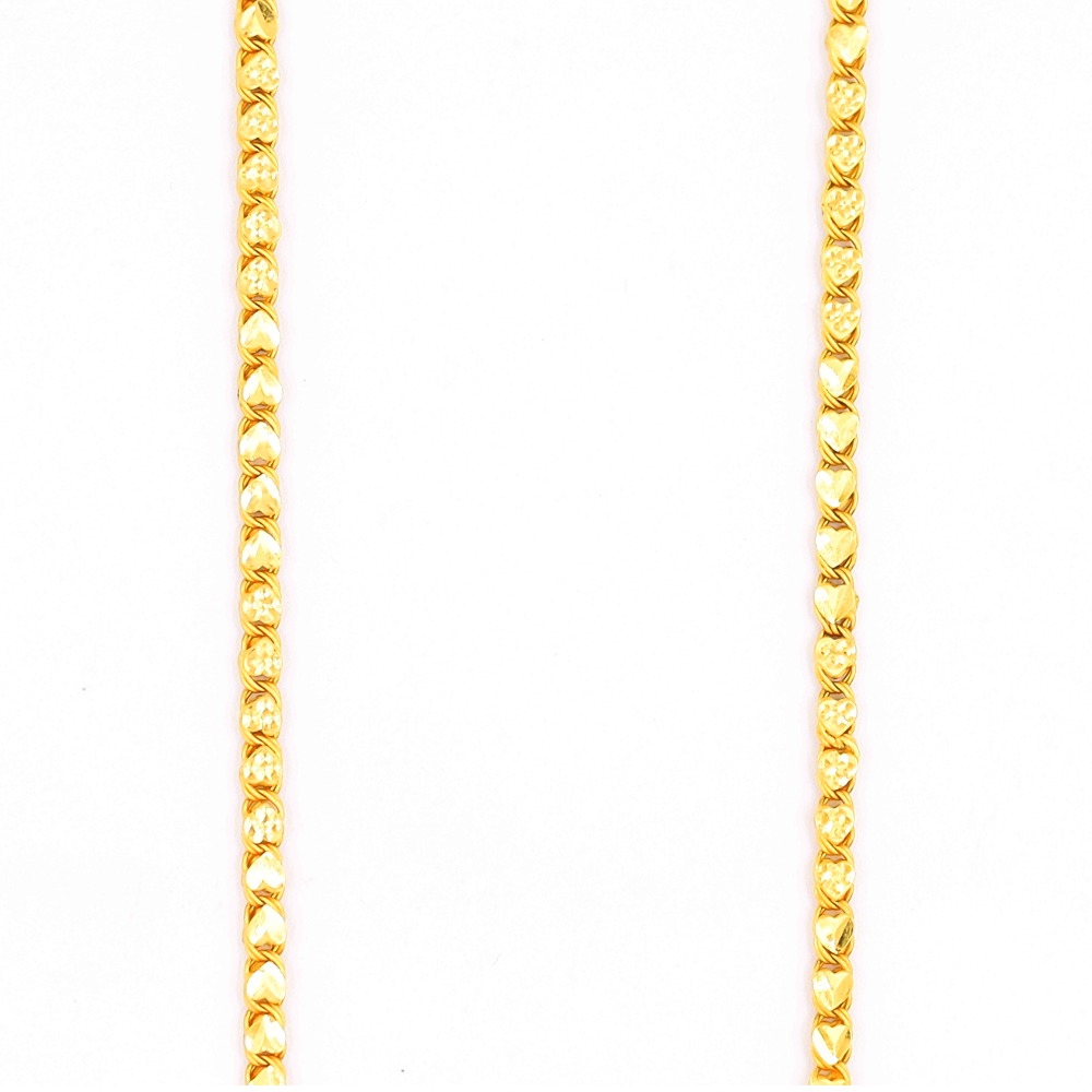 Brilliant gold link chain