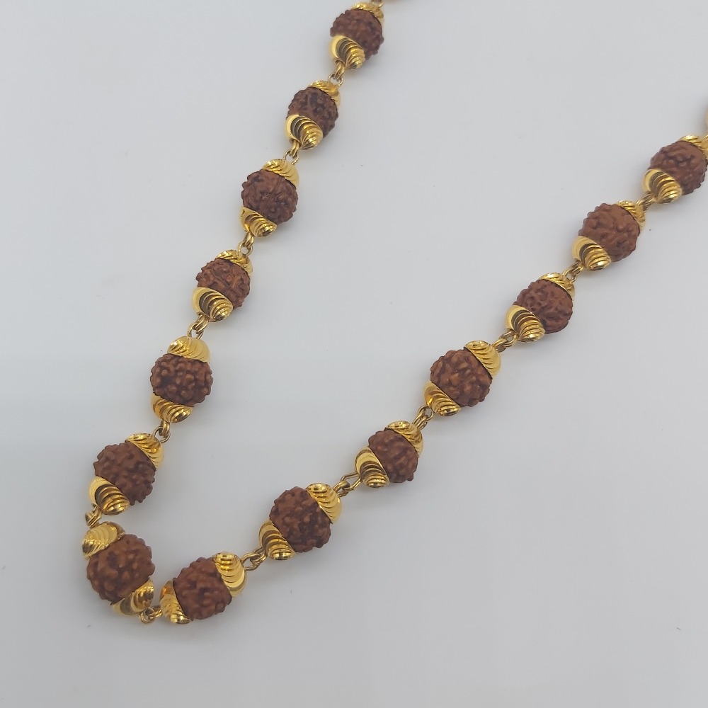 22k Gold rudraksh chain