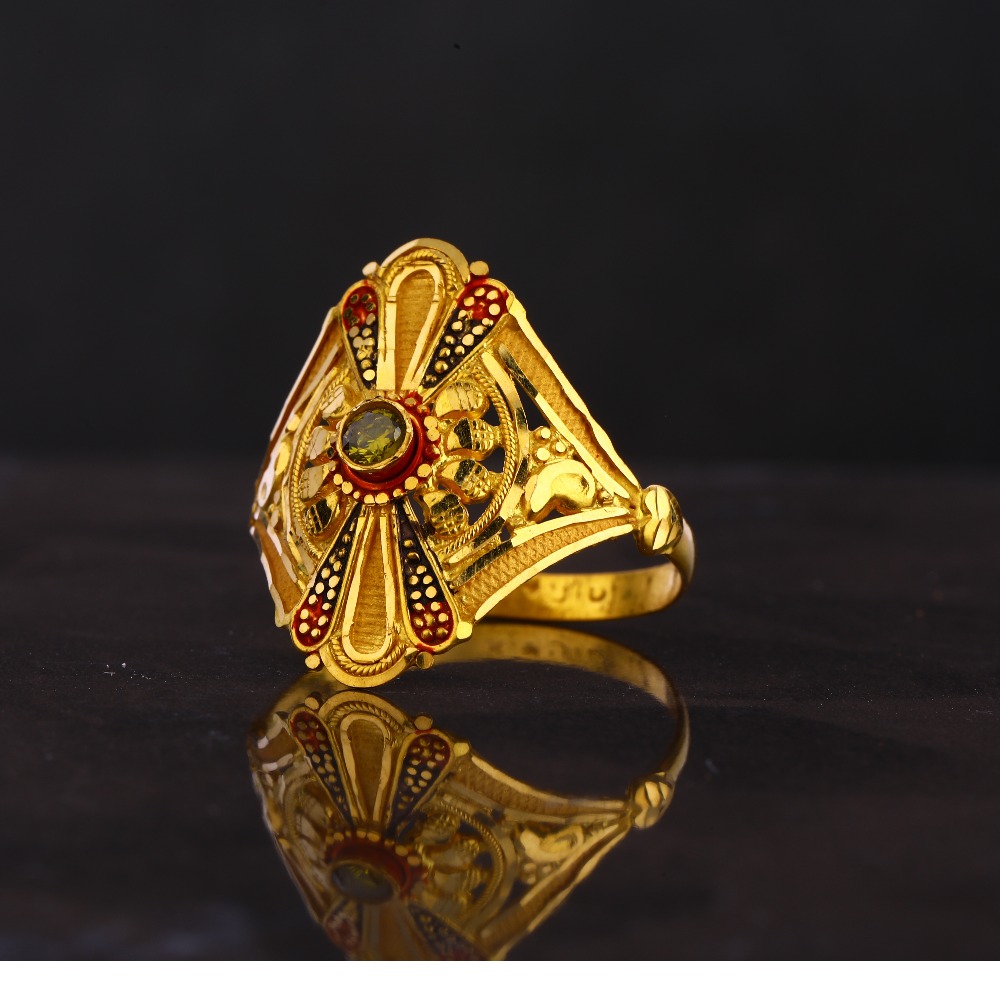 22KT Gold Hallmark Ladies Ring