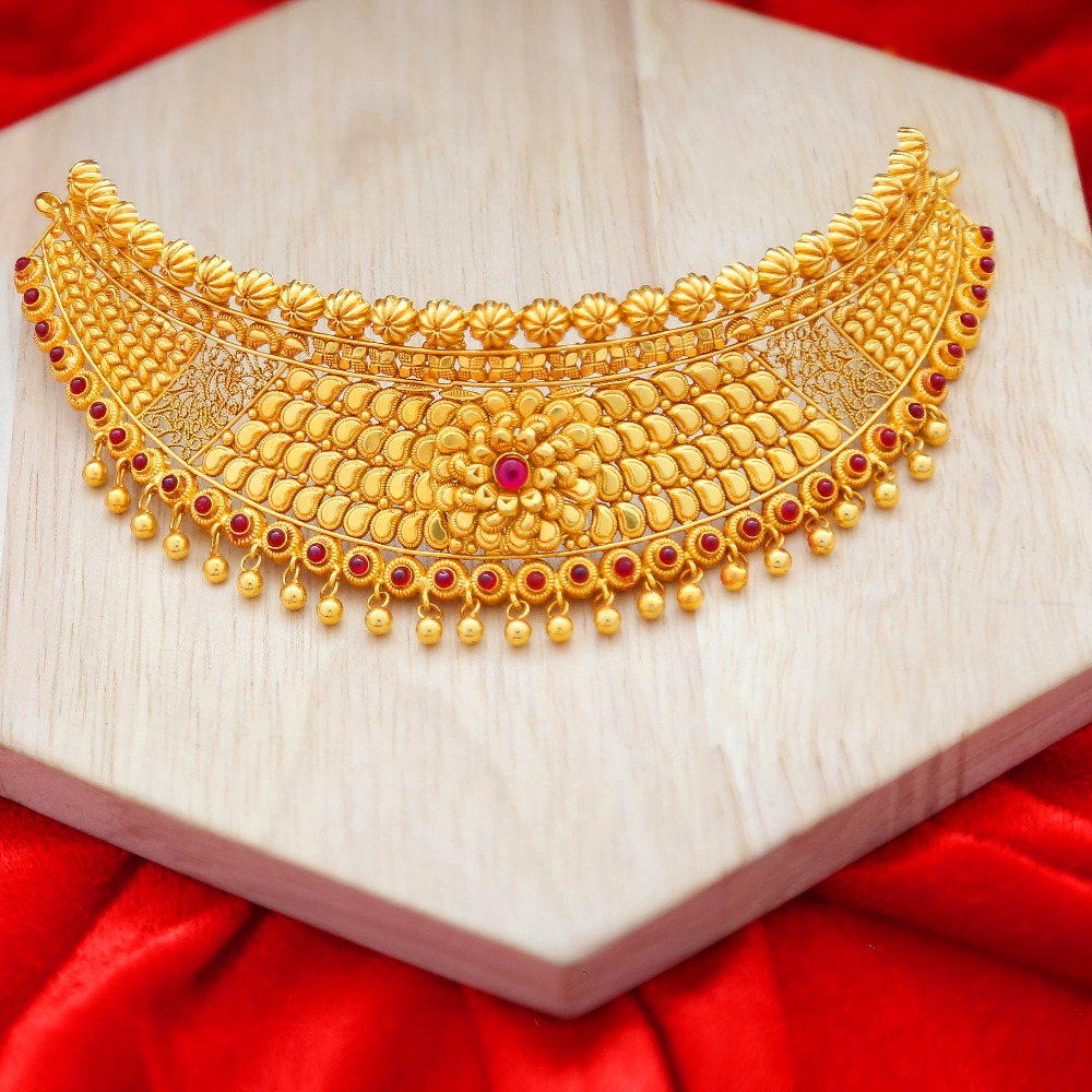 Latest Gold Choker Necklace Designs | Bridal Jewelry