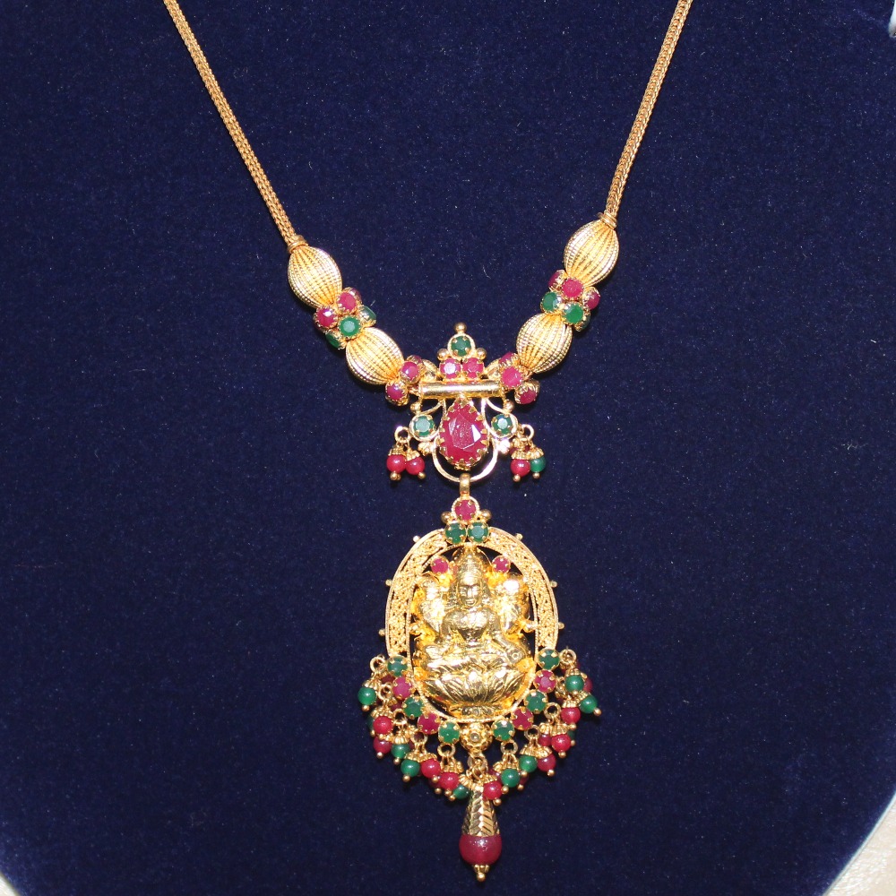916 gold Laxmi Design Necklace