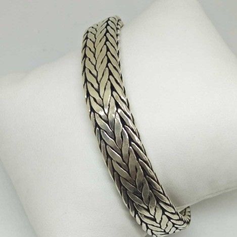 925 Sterling Silver Oxides Designed Gents Bracelet