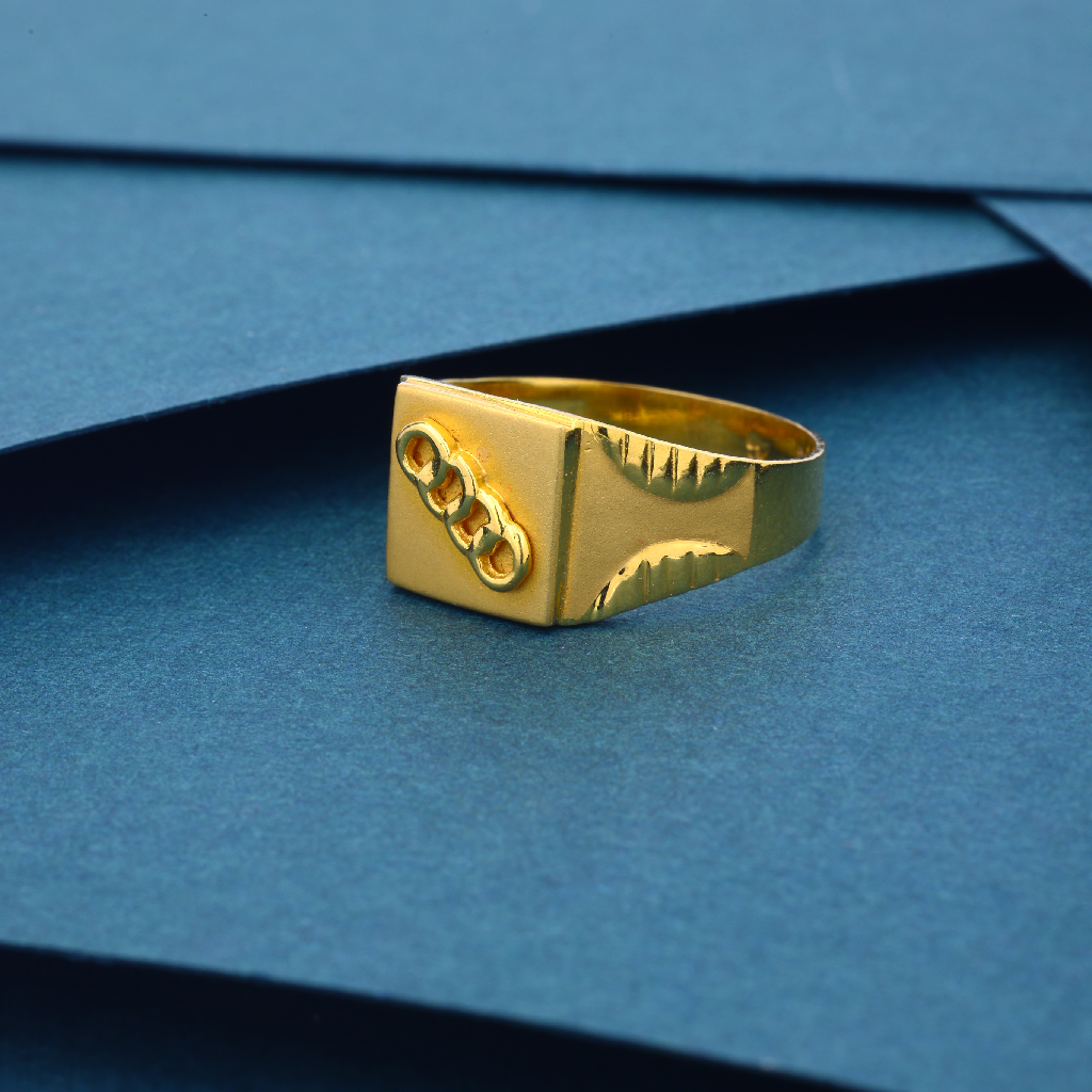 Showroom of 22k gold fancy audi design ring | Jewelxy - 238979