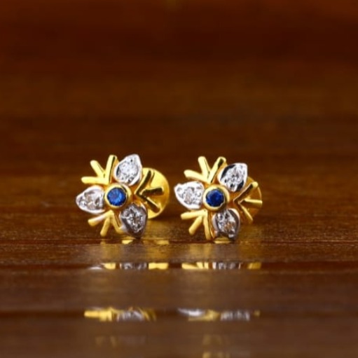 22 carat gold classical ladies earrings RH-LE369