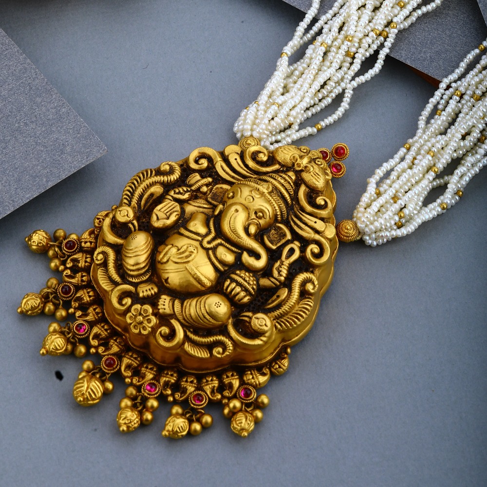 916 Gold Antique Temple Jewellery