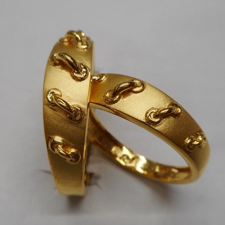 916 Gold Couple Classic Ring GJ-785