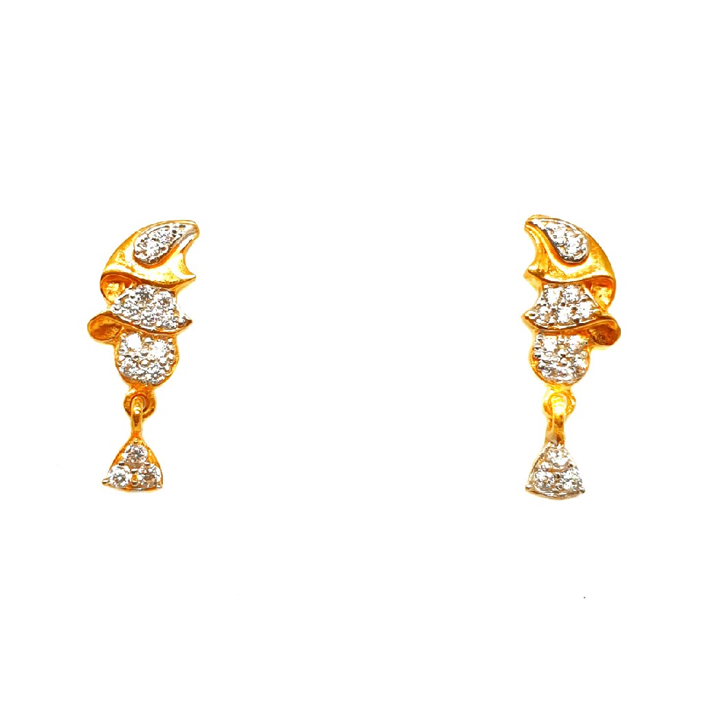 22K Gold Fancy Earrings MGA - BTG0415