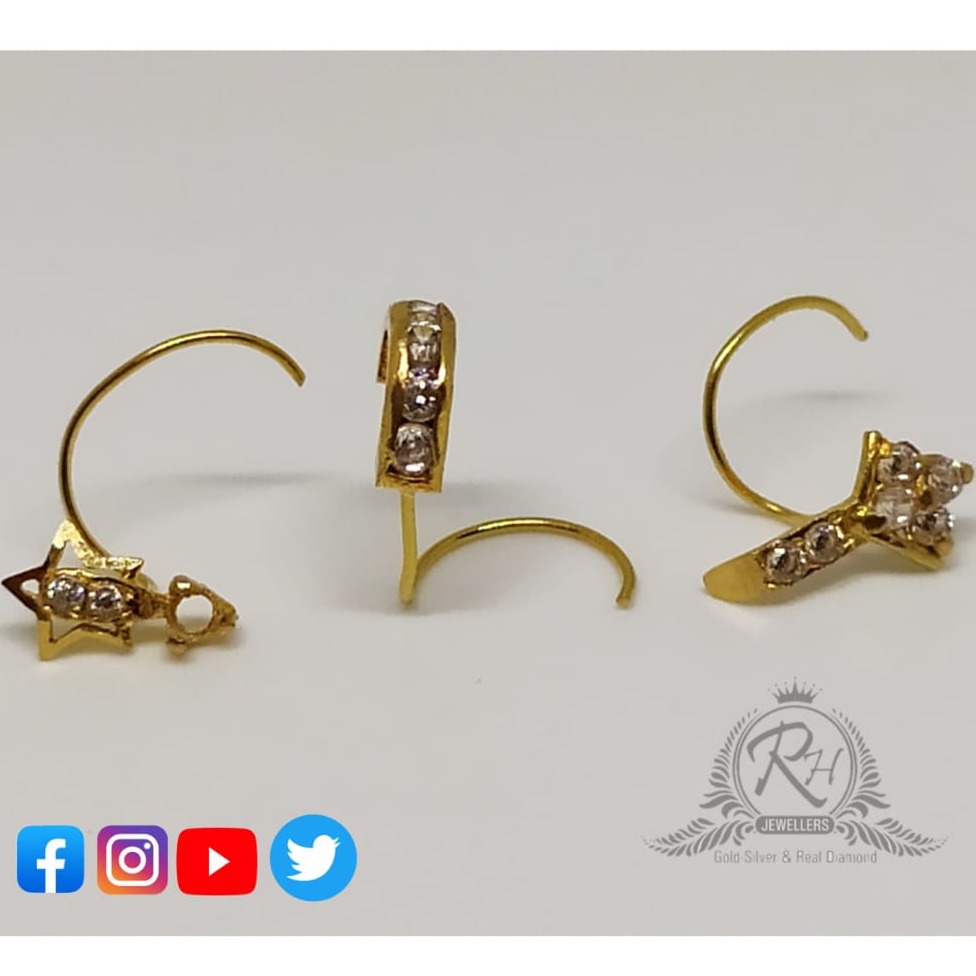 18 carat gold nose pins RH-NS207