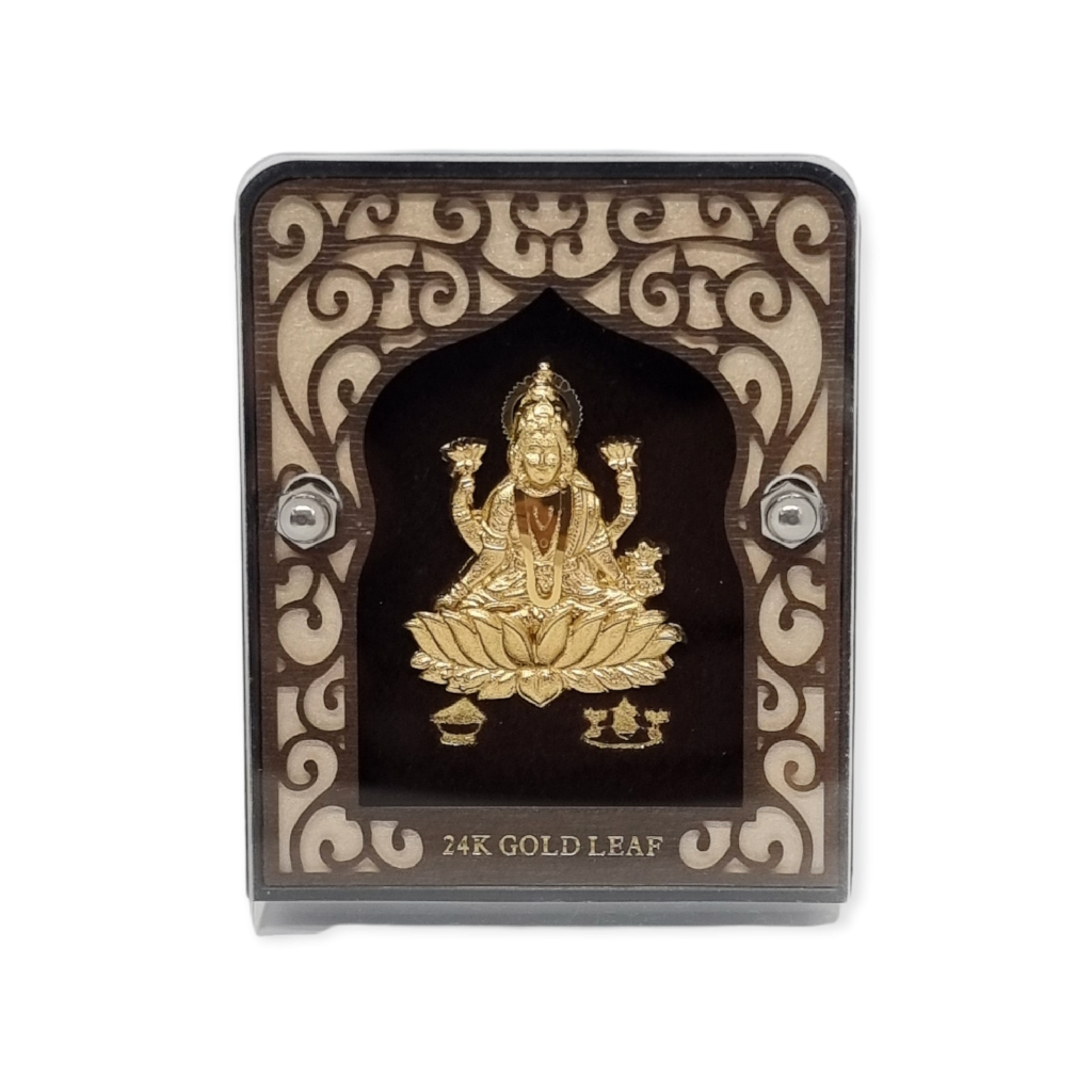 24 carat gold goddess laxmiji frame