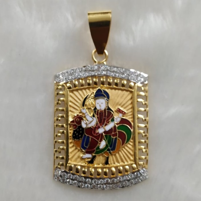 916 Gold Fancy Bahuchar Maa Pendant