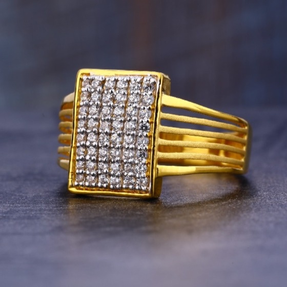 Designer Solitaire Platinum Engagement Ring for Men SJ PTO 315