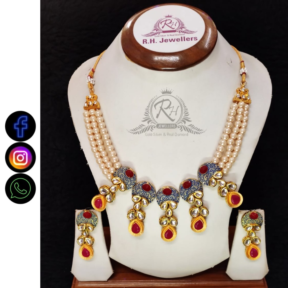 22 carat gold manufacturer of fancy necklace set rH-LS519