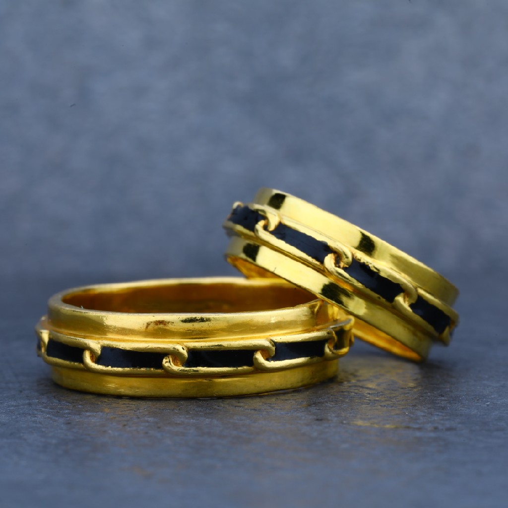 916 Couple Gold Designer Ring-CR12