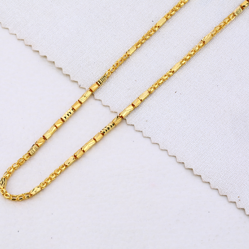 22CT Gold mens Plain choco chain MCH471