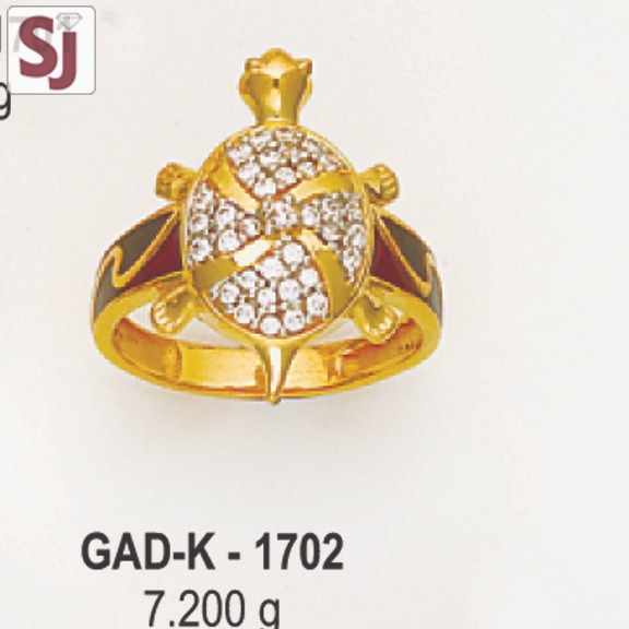 Tortoise Gents Ring Diamond GAD-K-1702