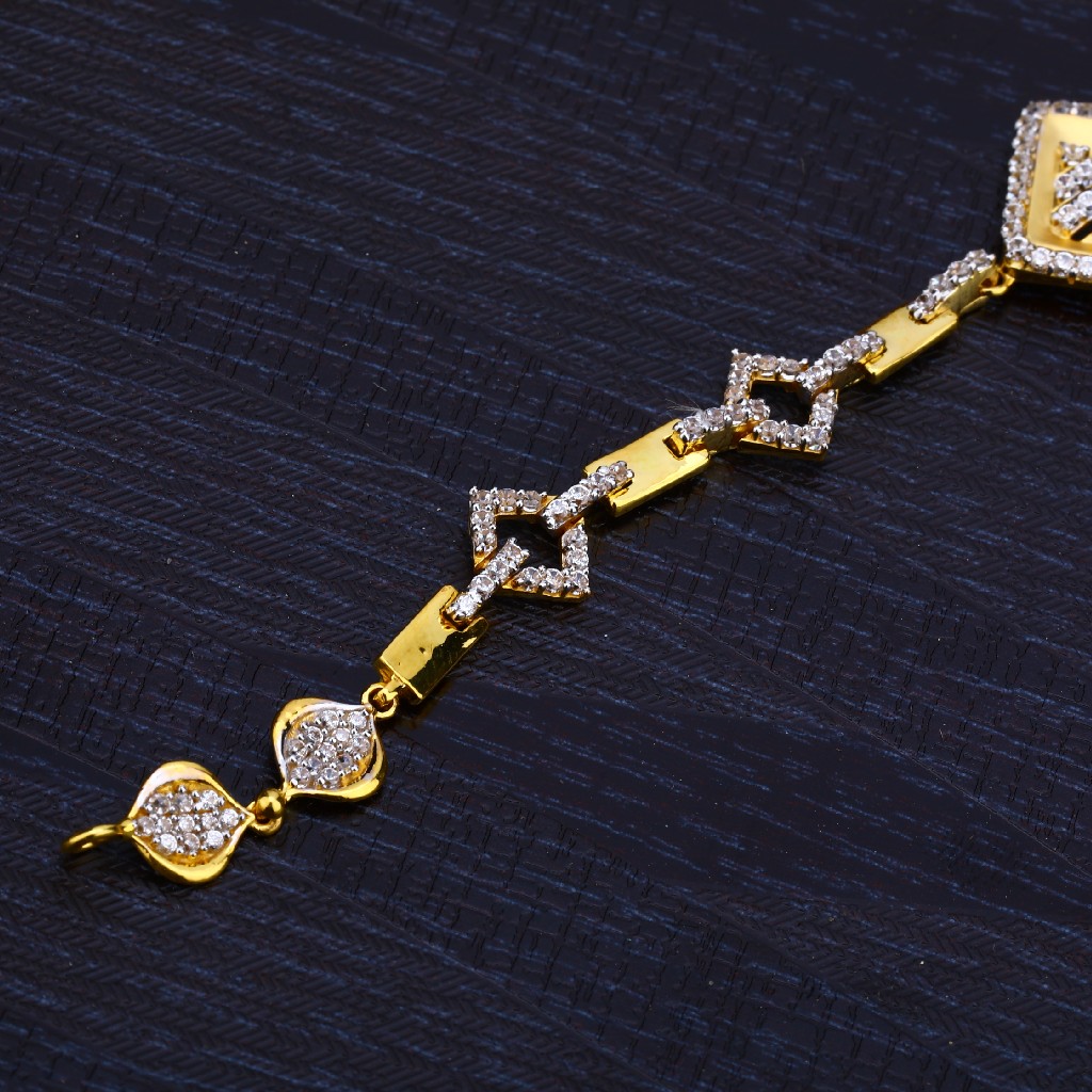 22K Gold Ladies Casting Bracelet-LB165