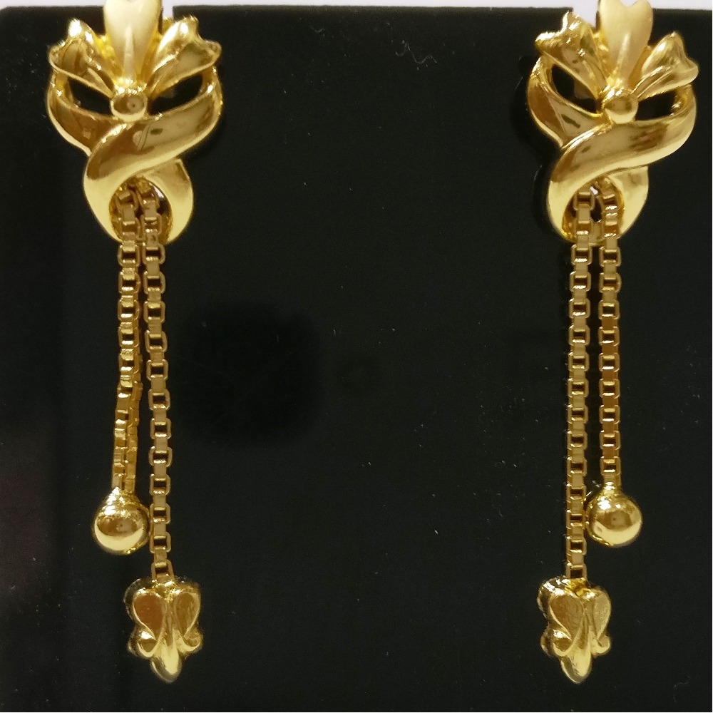 Trendy Design Earring  Fancy Model Earring  Gold Beads Hanging Earring