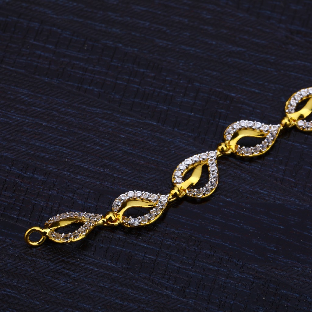 Ladies Gold Fancy 22K Bracelet-LB175