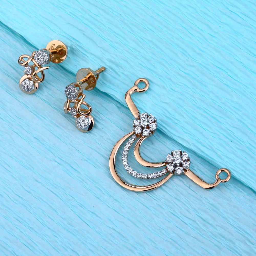 750 Rose Gold Women's  Pendant Set  RMPN19