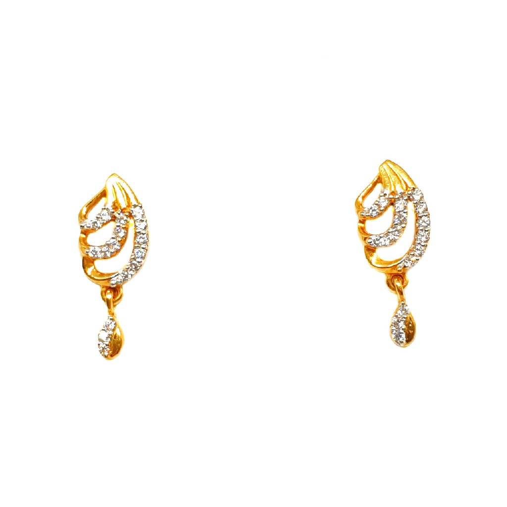22K Gold Fancy Earrings MGA - BTG0257