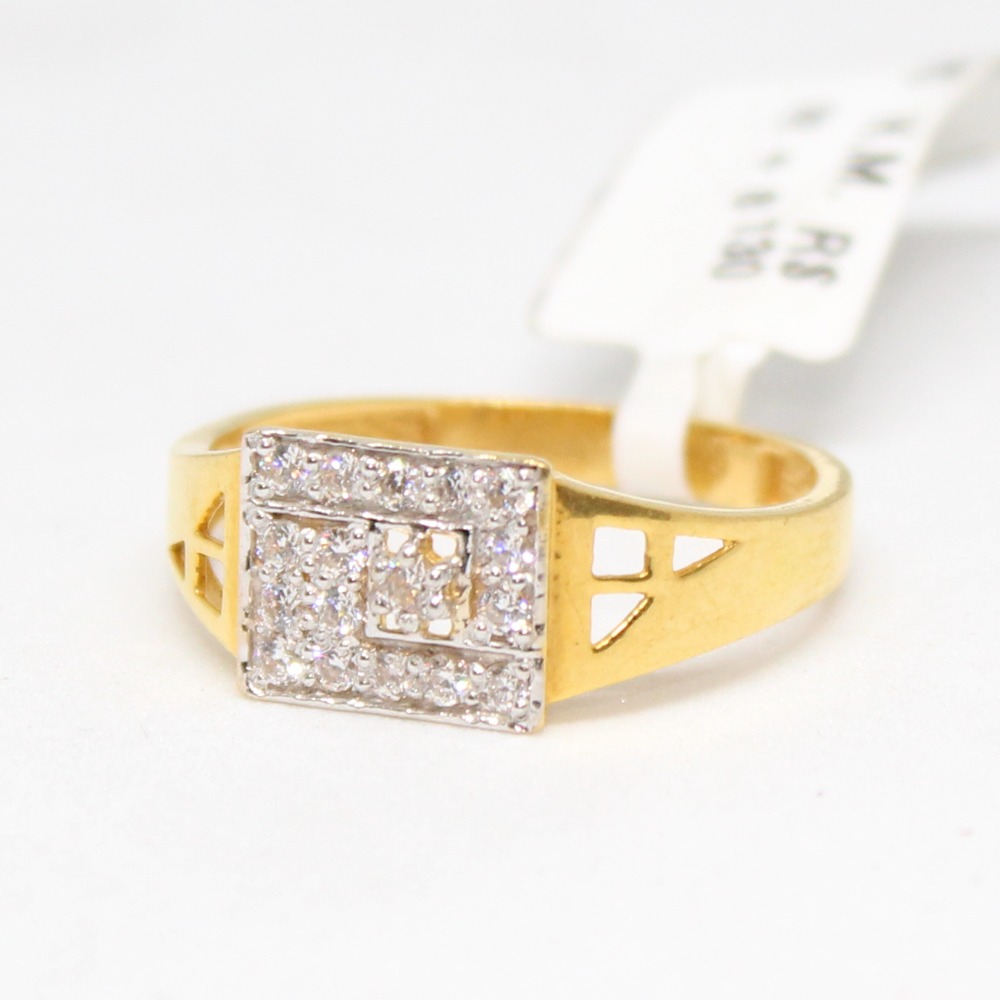 ring 916 hallmark gold daimond -6702