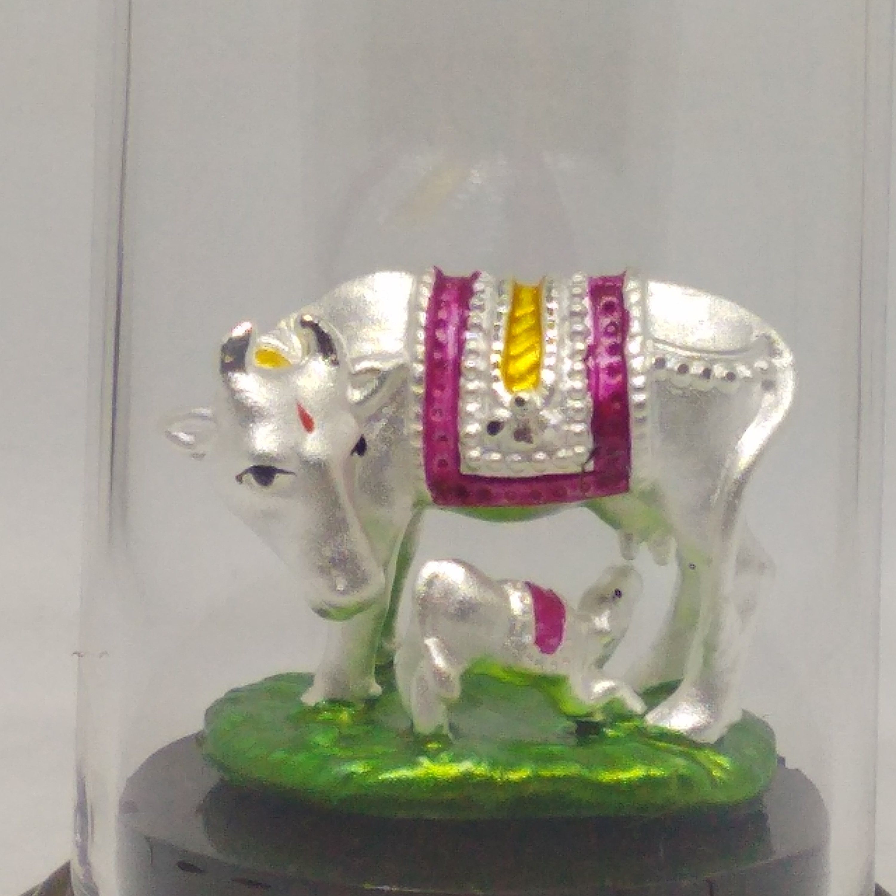 999 silver cow murti