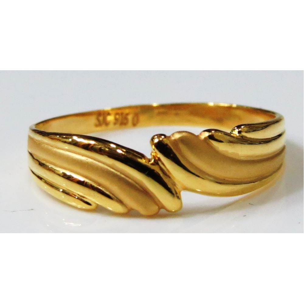 22kt gold plain casting ladies ring