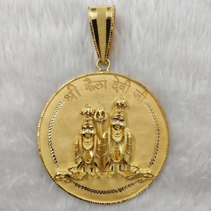 916 Gold Gent's Kela Devi Pendant