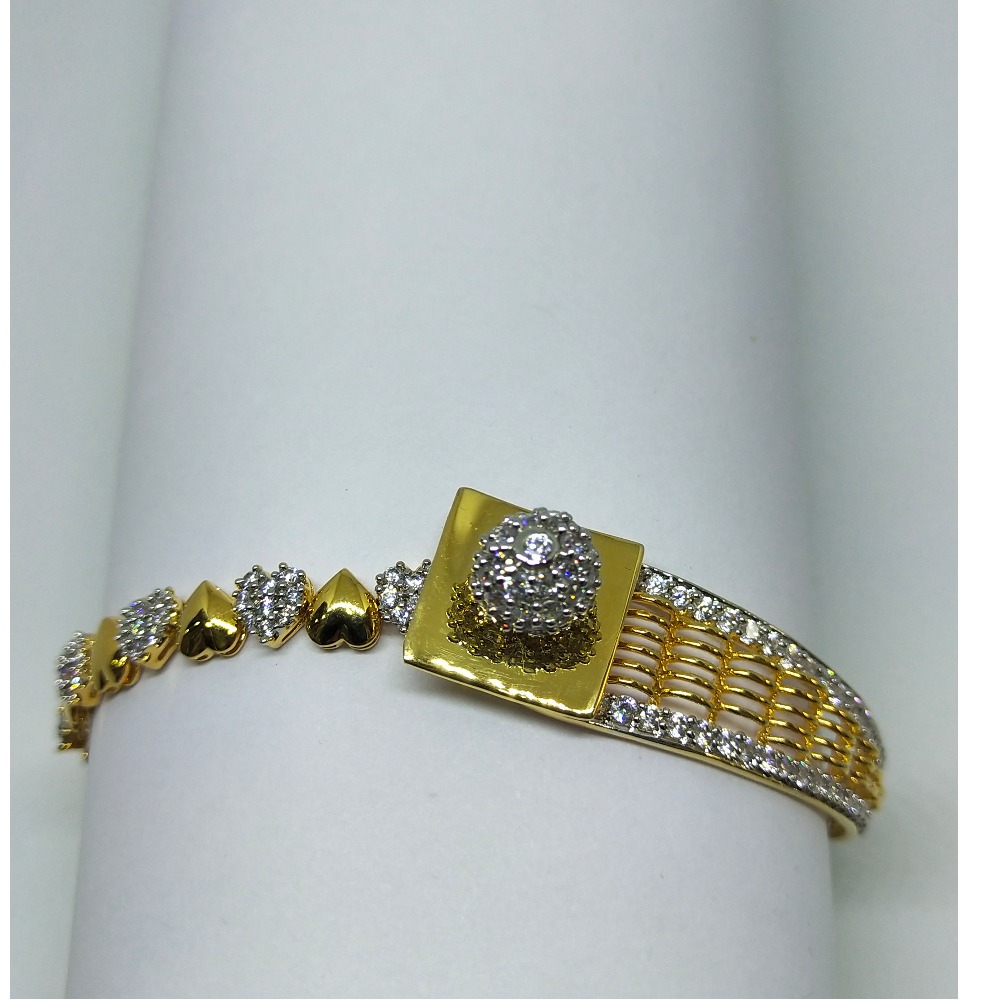 22K dual style (lucky & bracelet) diamond bracelet