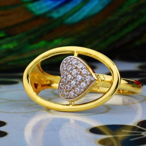 22KT Gold Heart Desgin Ladies Ring RH-GL01