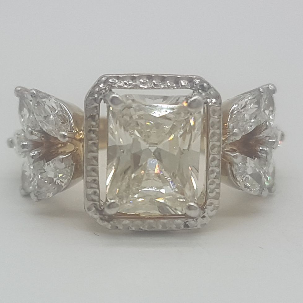 Aroha creative diamond simulants ring jsj0275