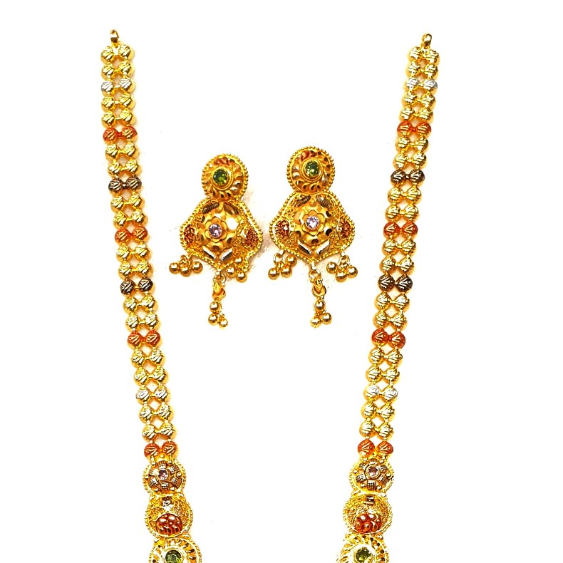 Bindiya Women's Brass 22Ct Gold Plated Gold Jewellery Chain