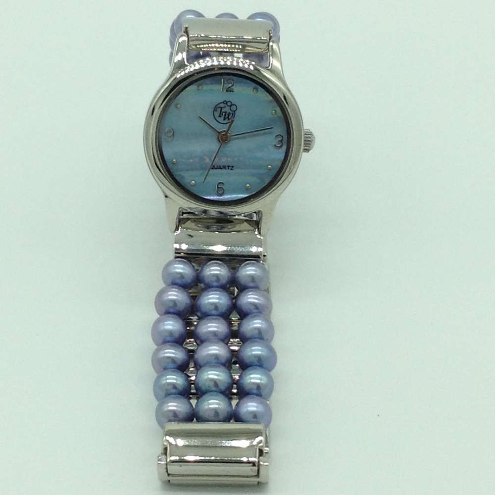 Freshwater Purple Round Pearls 3 Layers Watch JBG0250
