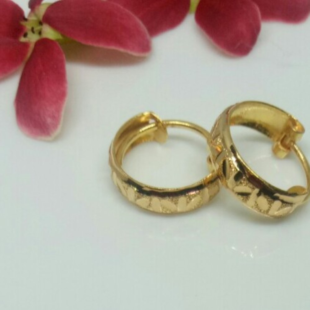 18K Gold Modern Design Earrings