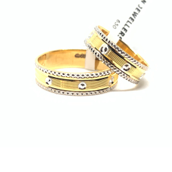 Couple Gold Ring by Rajasthan Jewellers Private Limited